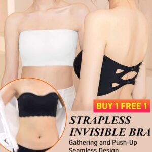 Buy 1 Get 1 Free - Strapless Ice Silk Seamless Anti-Skid Bra