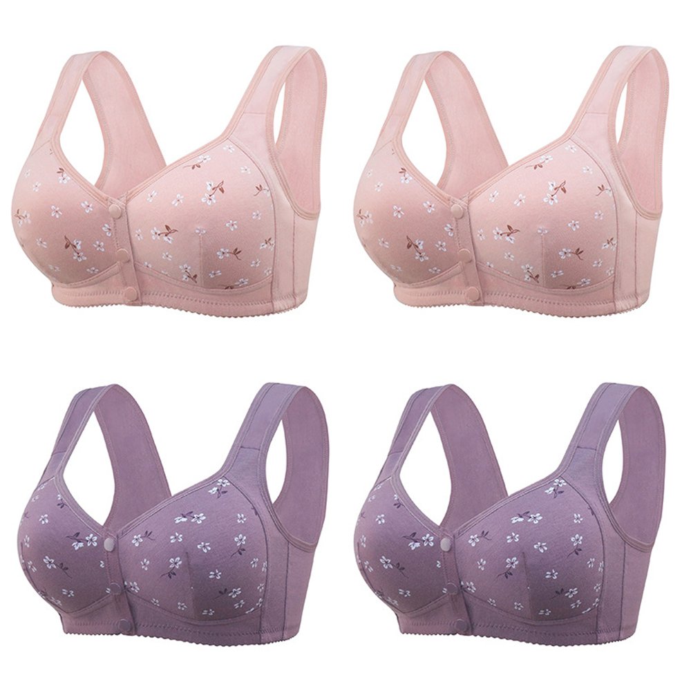 CALEINOS COMFORTABLE & CONVEMIENT FRONT BUTTON BRA (4 PCS)