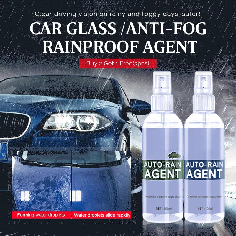 CAR GLASS ANTI-FOG RAINPROOF AGENT