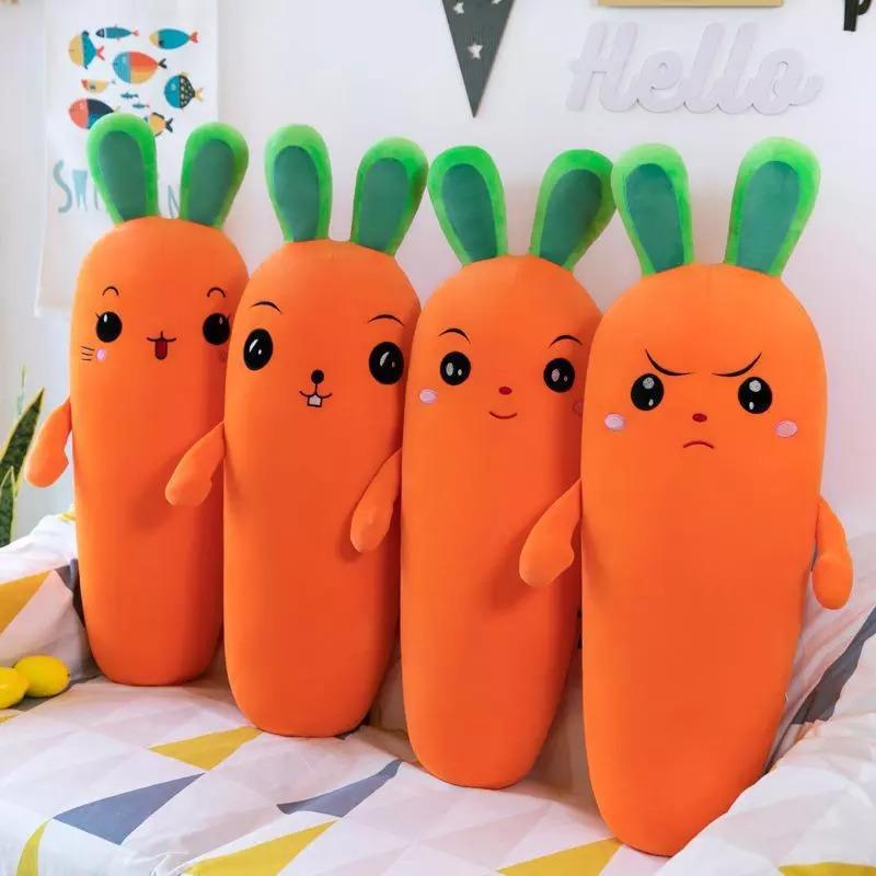 Carrot Vegetable Soft Stuffed Plush Pillow Toy