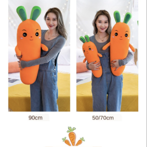 Carrot Vegetable Soft Stuffed Plush Pillow Toy