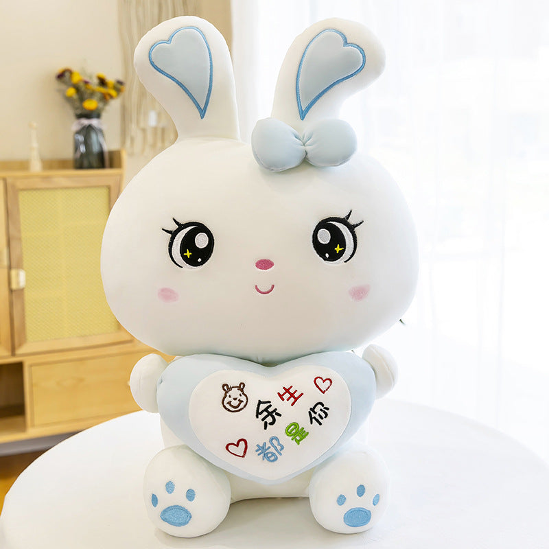 Cartoon Cute Fruit Love Rabbit Plush Doll Filled Sofa Pillow