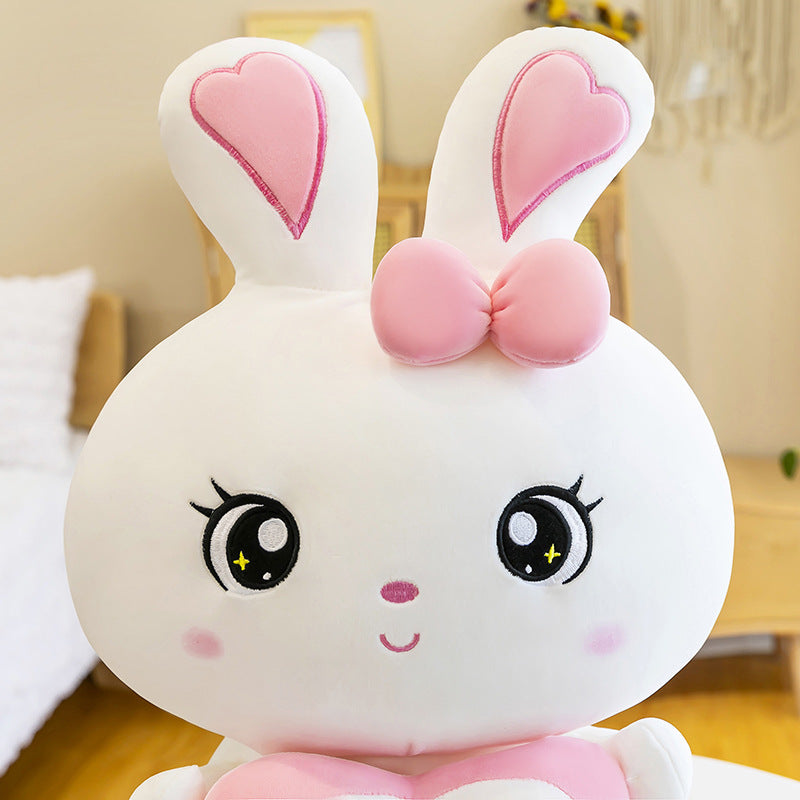 Cartoon Cute Fruit Love Rabbit Plush Doll Filled Sofa Pillow