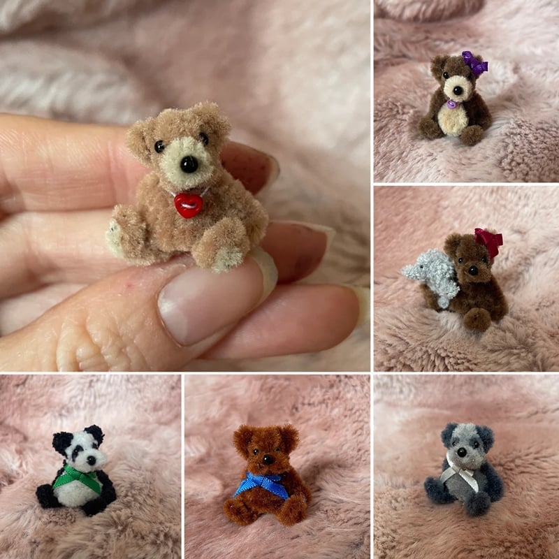 Centennialvote Tiny Handmade Teddy Bear