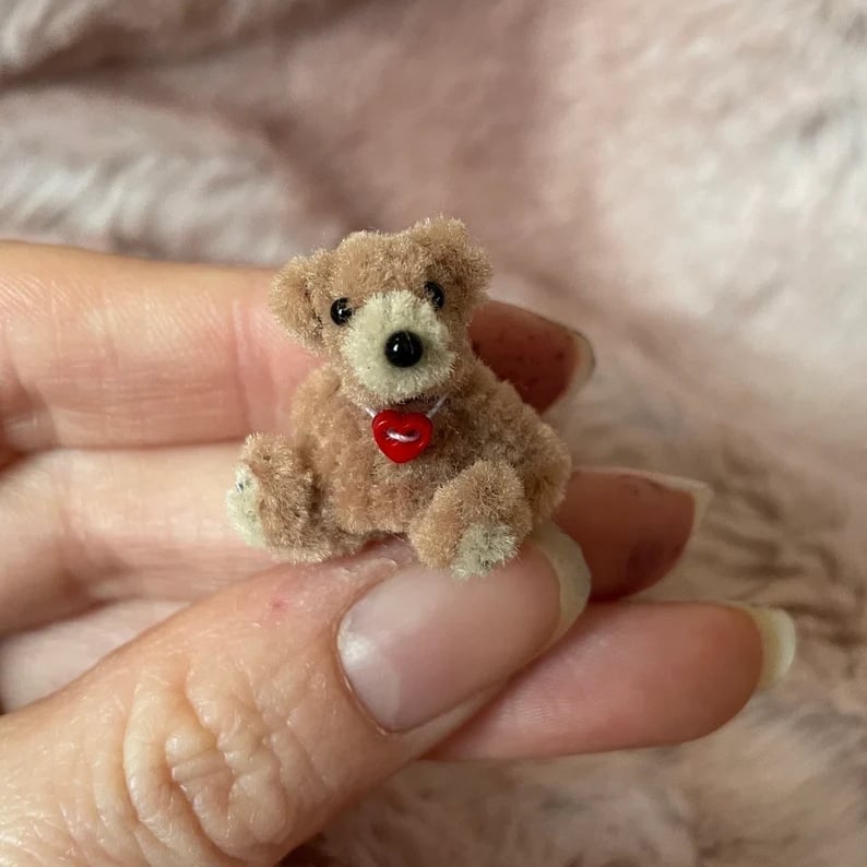 Centennialvote Tiny Handmade Teddy Bear