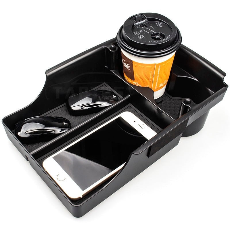 Center Console Organizer Storage Box with Cup Holder for Model X