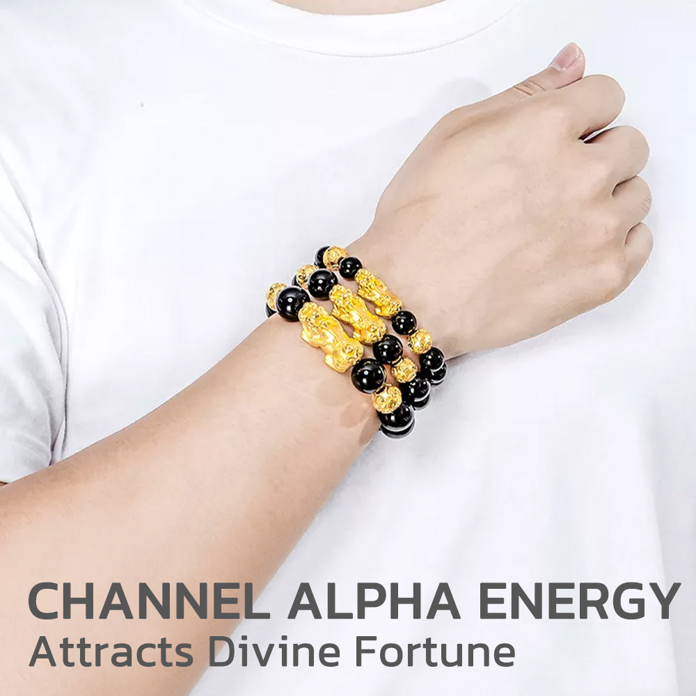 Charismalism FengShui Pi Xiu Obsidian Bracelet