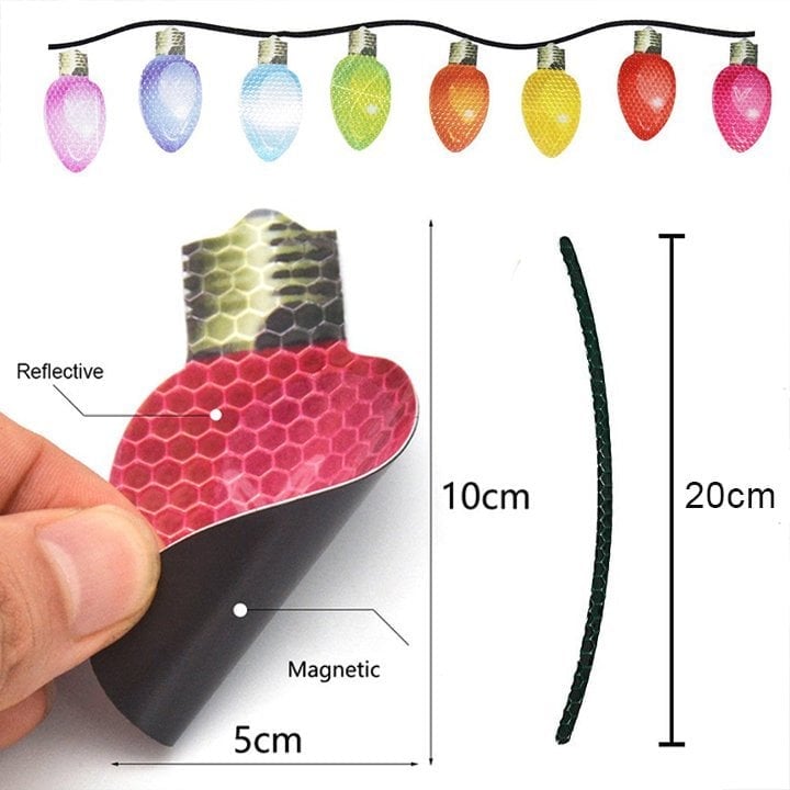 Christmas 49%discount-Magnet Reflective Light Bulb Decorations