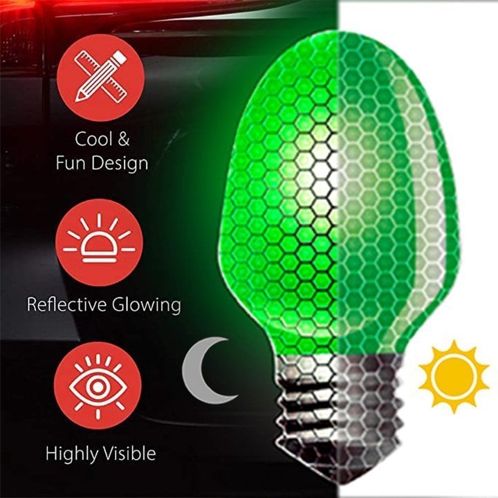 Christmas 49%discount-Magnet Reflective Light Bulb Decorations