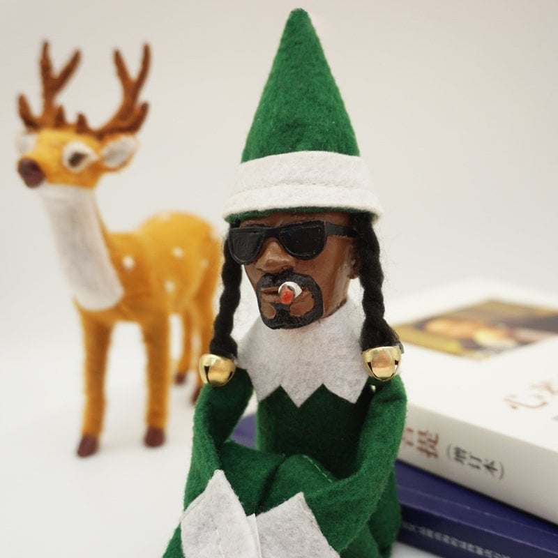 Christmas Gift Snoop On A Stoop Christmas Elf Doll