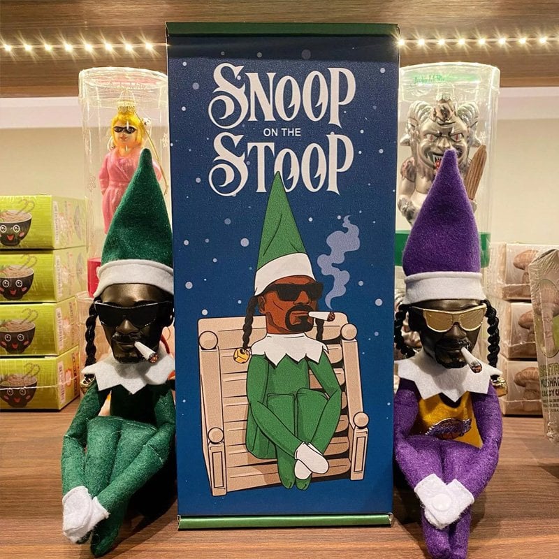 Christmas Gift Snoop On A Stoop Christmas Elf Doll