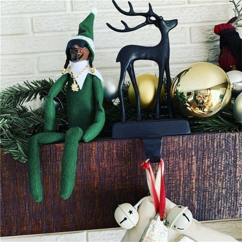 Christmas Gift Snoop On A Stoop Christmas Elf Doll