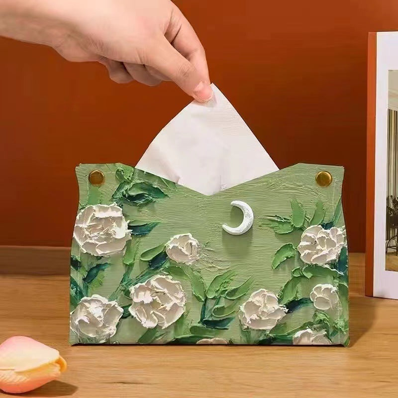 (Christmas Hot Sale - 48% OFF) Oil Painting Tissue Box