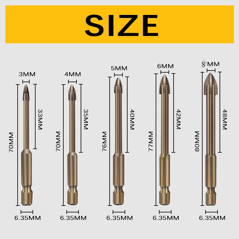 (Christmas Hot Sale-49% OFF) 5 Pcs set Efficient Universal Drilling(buy 2 get 1 free now)