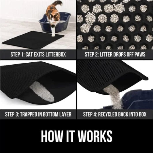 (Christmas Pre Sale 49% Off) Non-Slip Cat Litter Mat