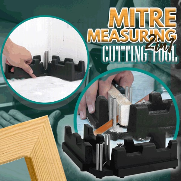 (Christmas Sale- 40% OFF) Carpenter 2 in 1 Miter Measuring Tool