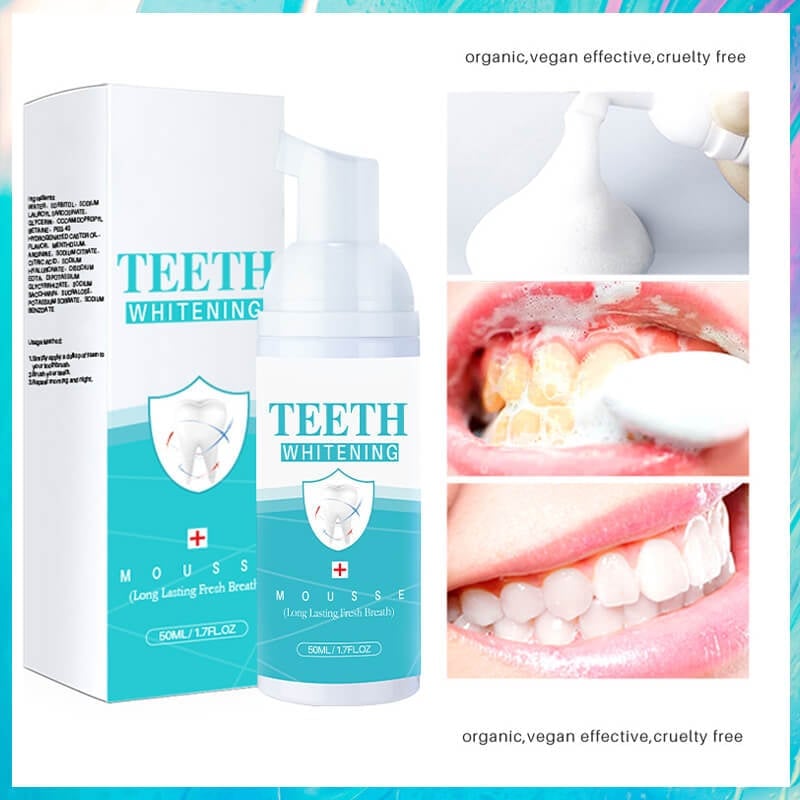 (Christmas Sale 49% OFF) TEETH WHITENING MOUSSE