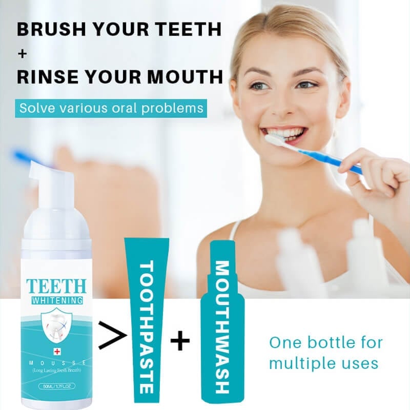 (Christmas Sale 49% OFF) TEETH WHITENING MOUSSE