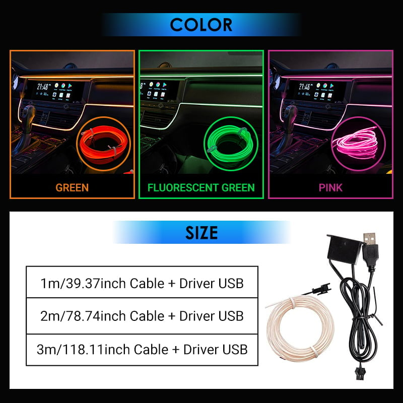 CHRISTMAS SALE 49%OFF NOW - Car Ambient Light Cold Light Lamp Strip