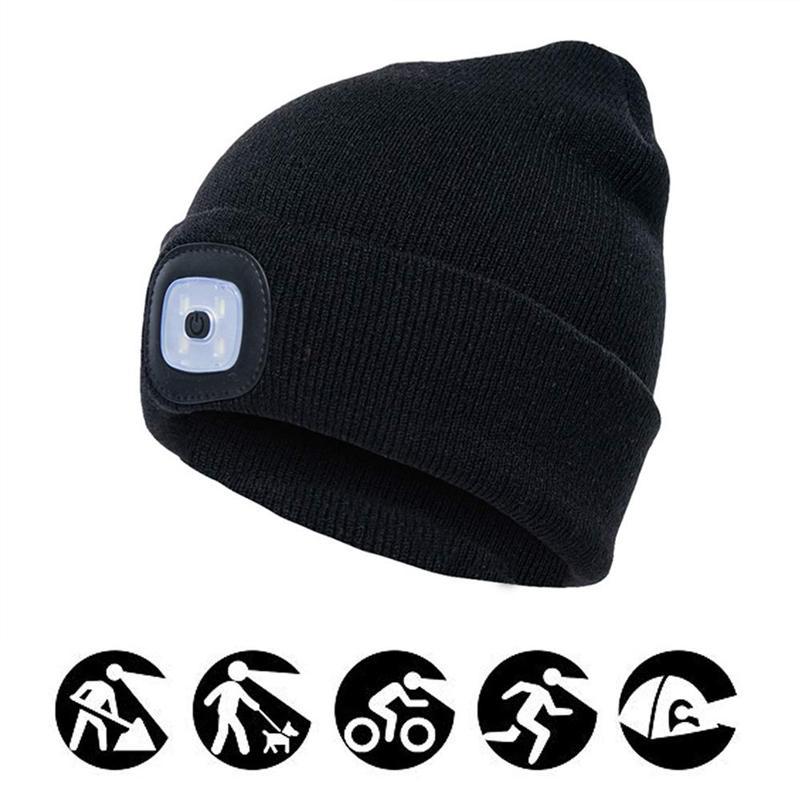 (CHRISTMAS SALE NOW-48% OFF)LED Knitted Beanie Hat-BUY 3 GET 15% OFF