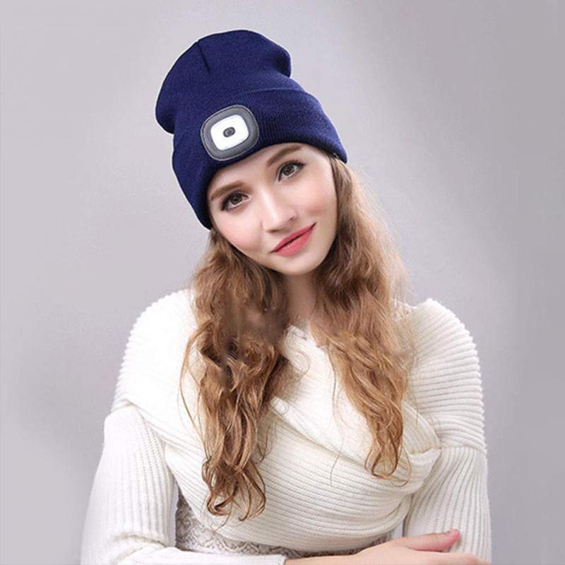 (CHRISTMAS SALE NOW-48% OFF)LED Knitted Beanie Hat-BUY 3 GET 15% OFF