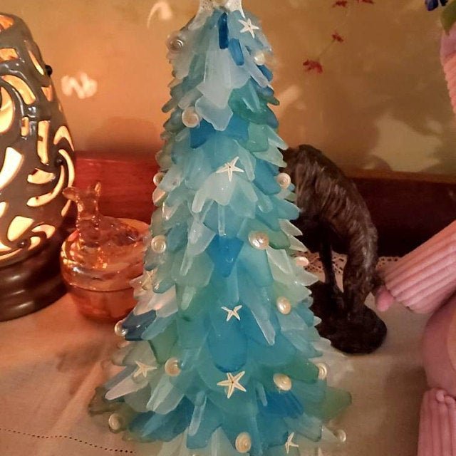 CHRISTMAS SEA GLASS TREE