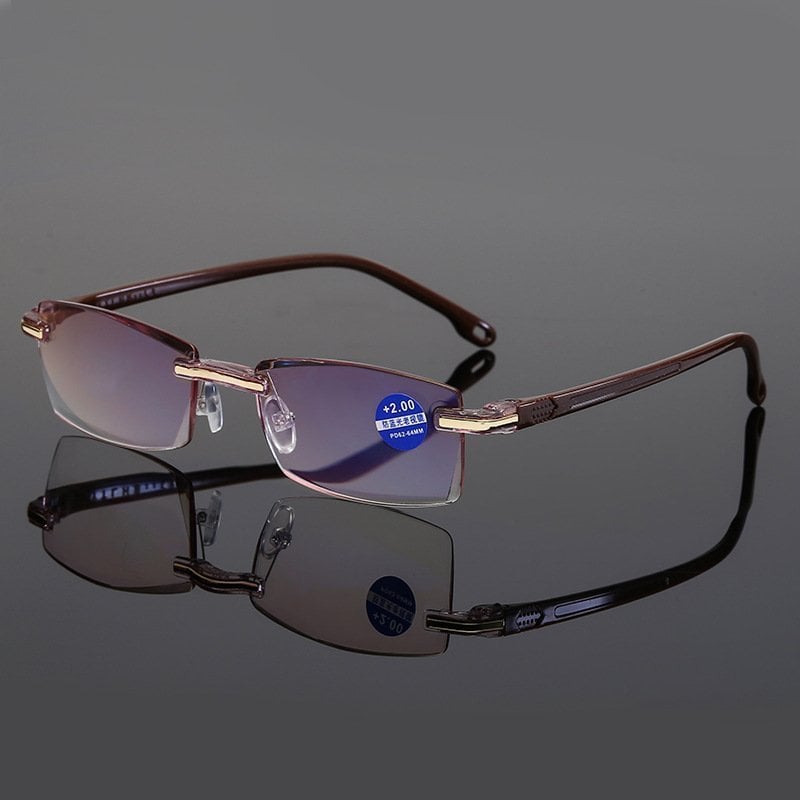 Clarkod Sapphire High Hardness Anti-blue Progressive Far And Near Dual-USe Reading Glasses