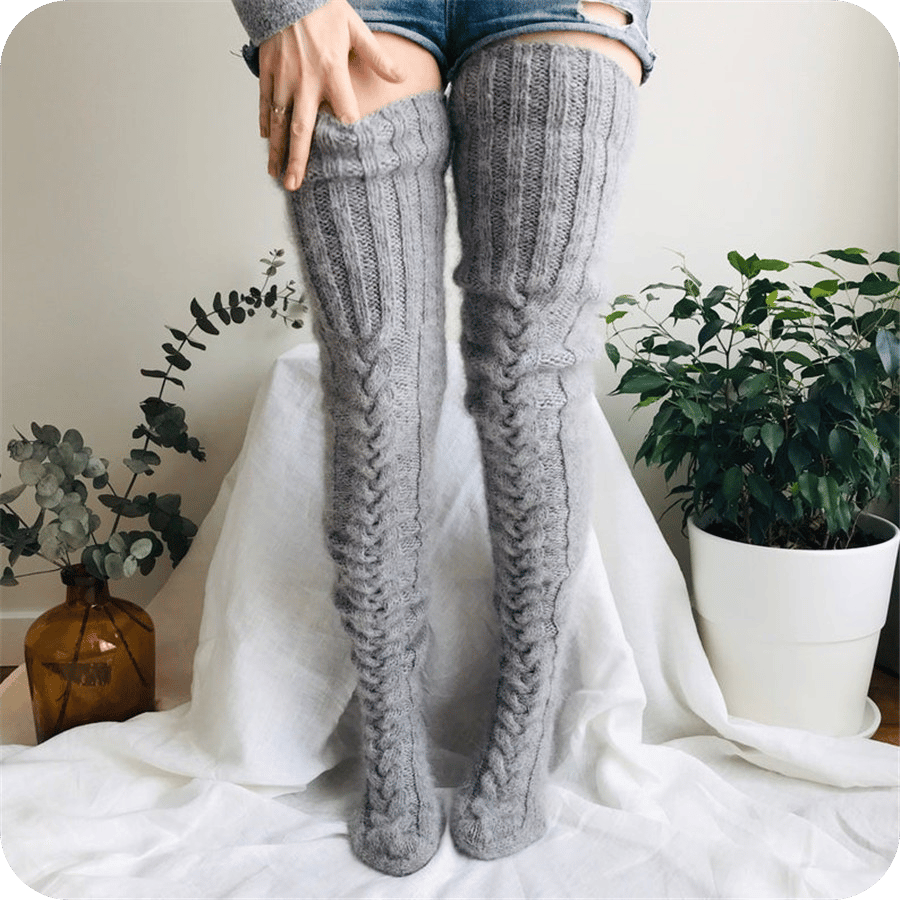 Comfiest Fashion Thigh High Socks