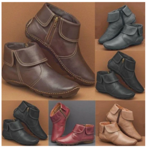 COMFY DAILY MARTIN LEATHER BOOTIES