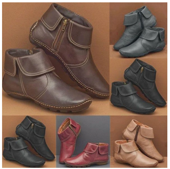 COMFY DAILY MARTIN LEATHER BOOTIES