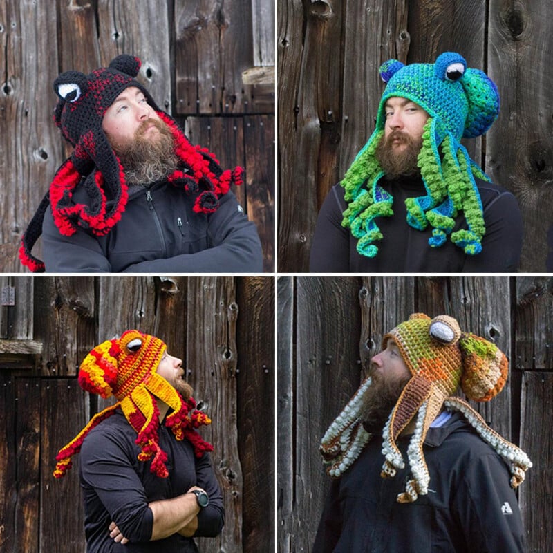 Crochet Octopus Hat - A very good birthday/Christmas gift