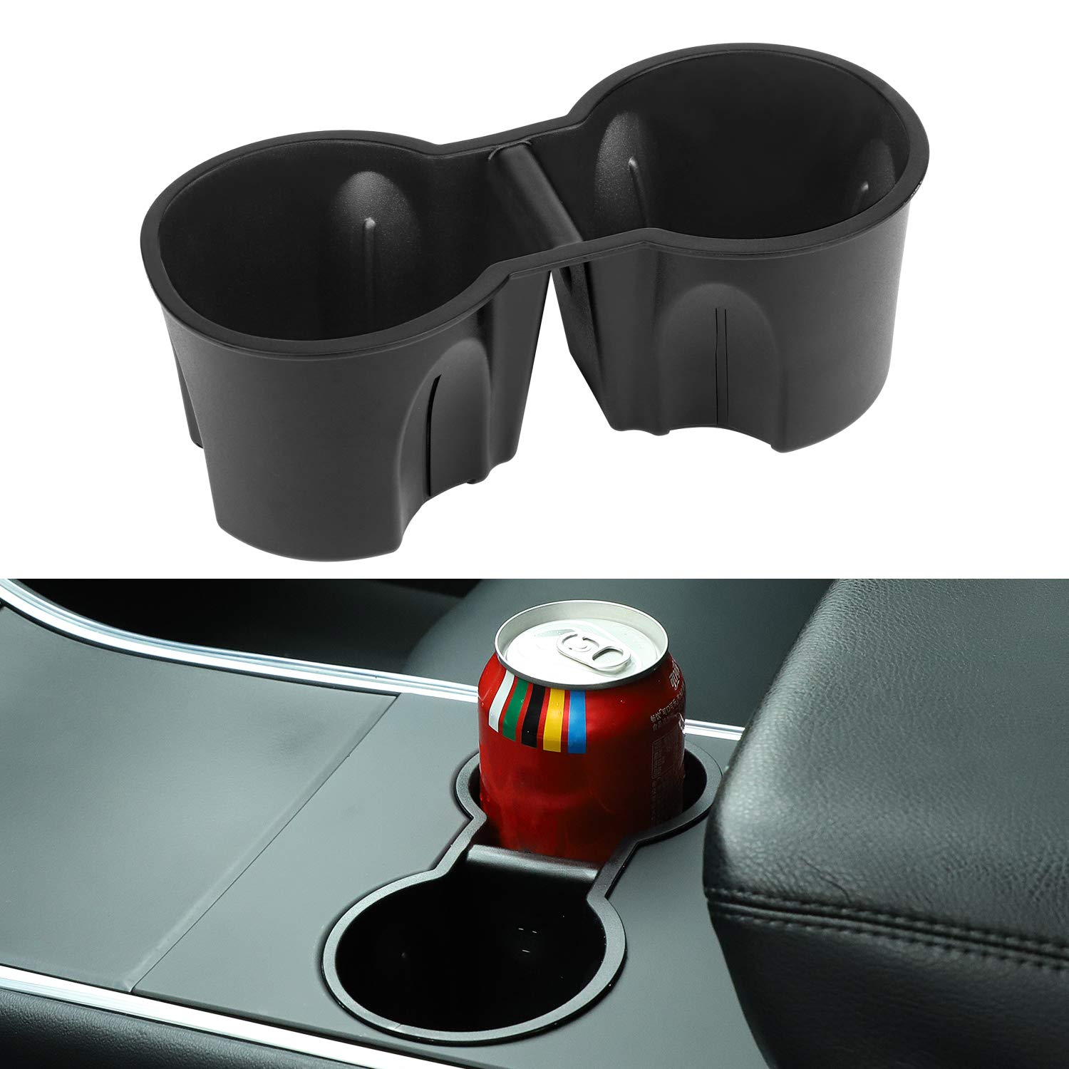 Cup Holder Insert for 2022 2021 Model 3 & Model Y