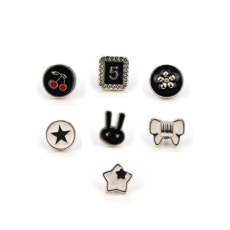 Cute Button Brooches(40 PCS)