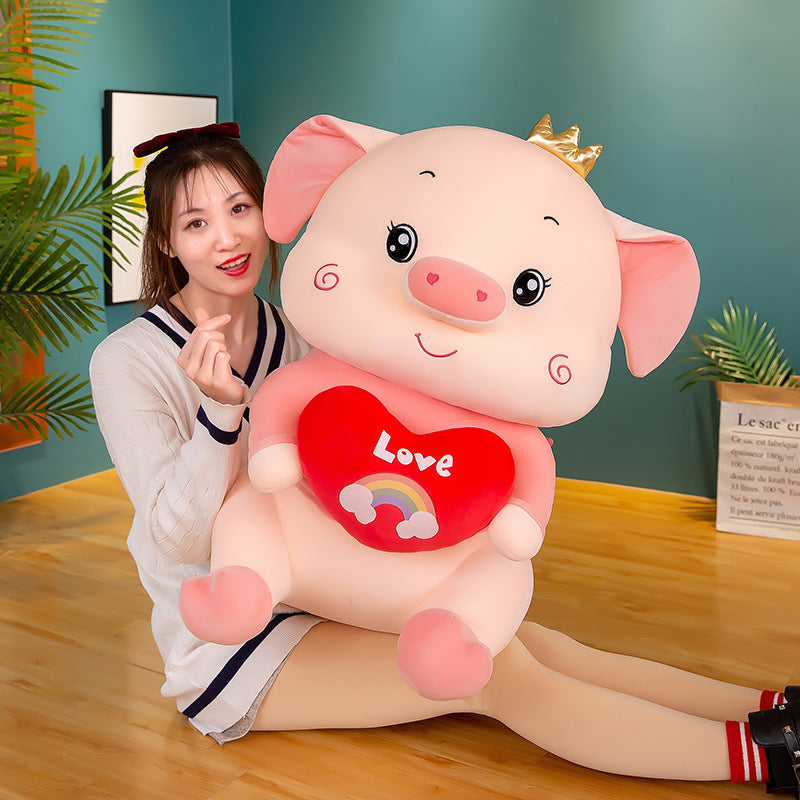 Cute Heart Pig Doll