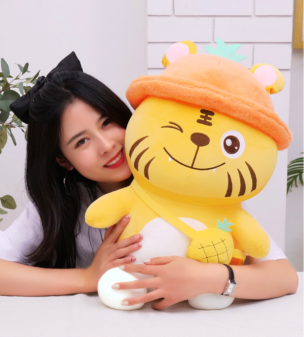 Cute Pineapple Tiger Plush Toy