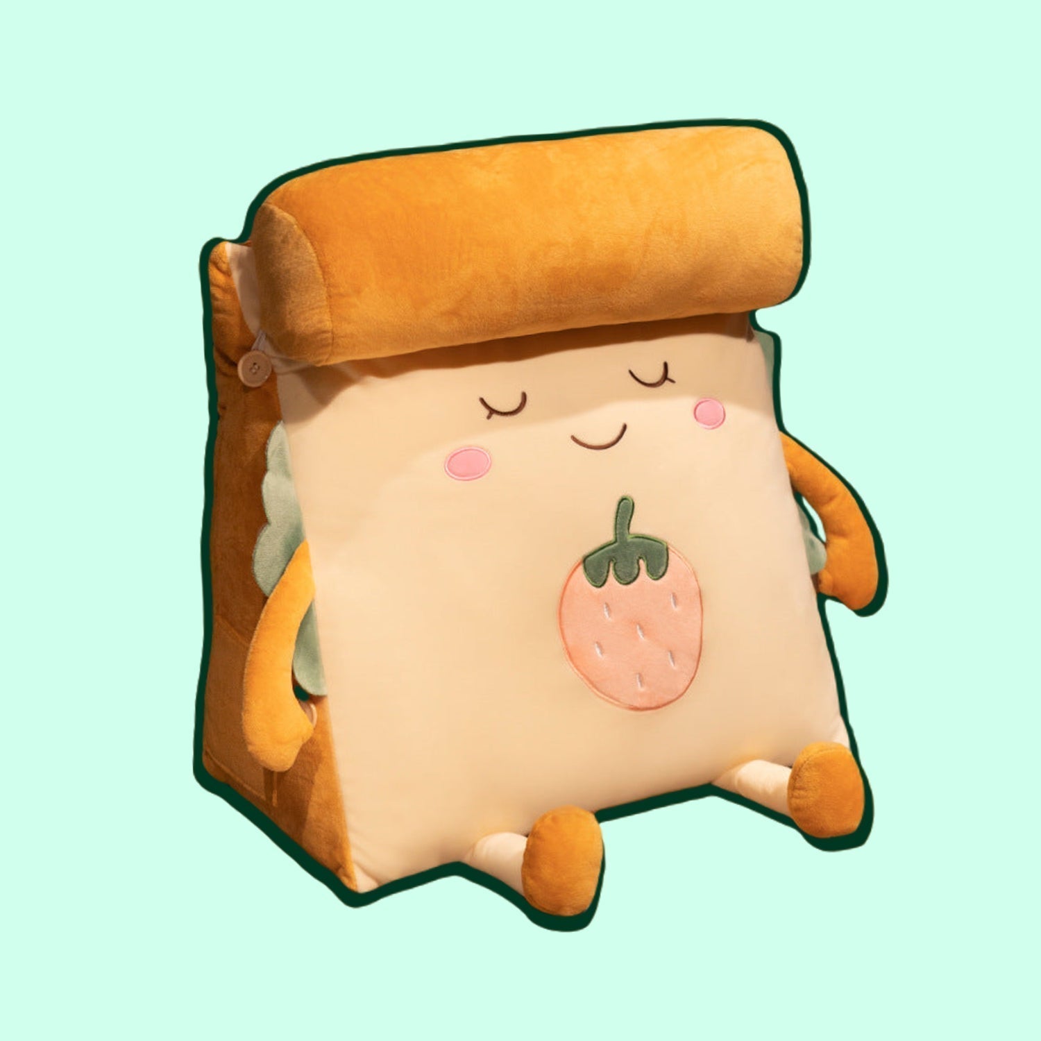 Cute Toast Bread Mochi Plush Pillow