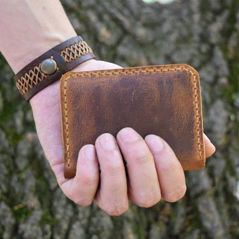 Dad To Son -You Will Never Lose- Leather Bifold Wallet