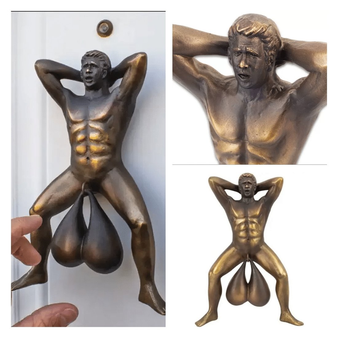 Definitelt Novelty Door Knocking-Funny Prank Gift Door Hardware