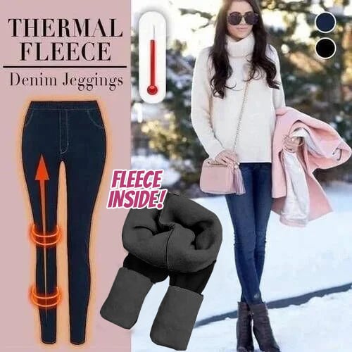 (Discount this week - 49% OFF) Thermal Fleece Denim Jeggings