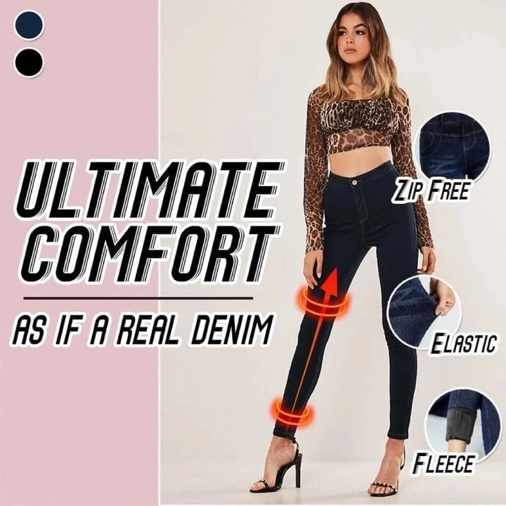 (Discount this week - 49% OFF) Thermal Fleece Denim Jeggings