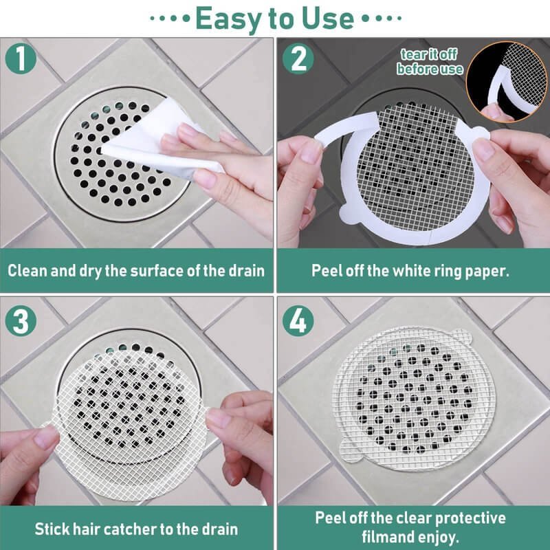 Disposable Shower Drain Hair Catcher