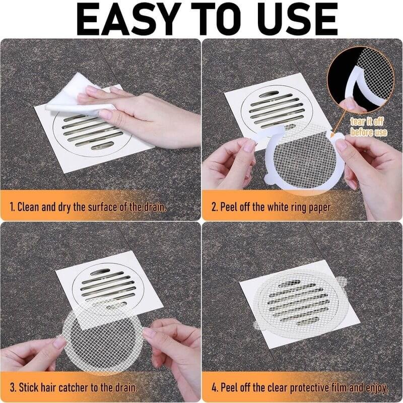 Disposable Shower Drain Hair Catcher