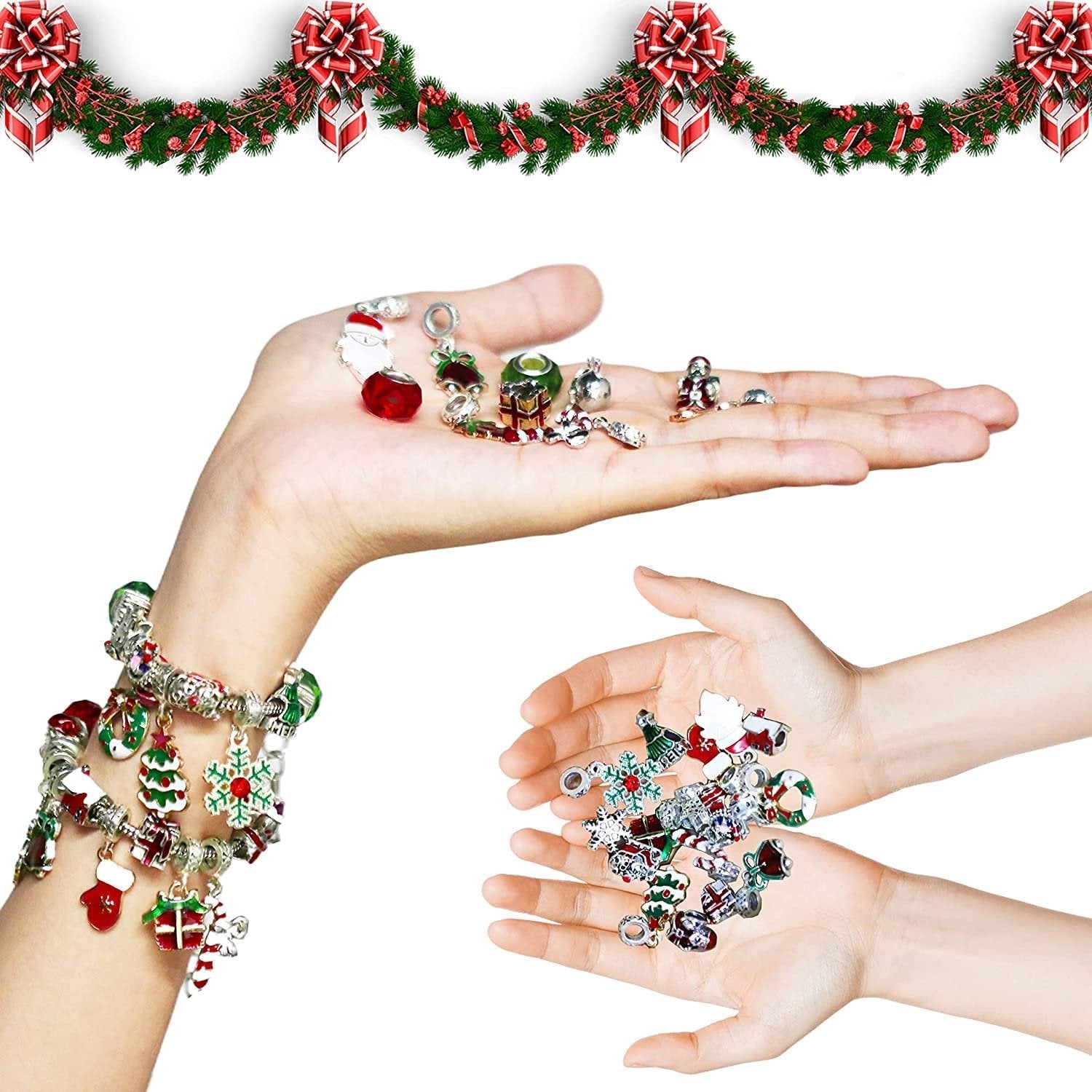 DIY Christmas Advent Calendar Bracelets Set