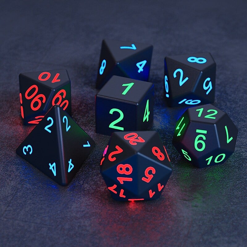 DND Dice Rechargeable with Charging Box (7 PCS)