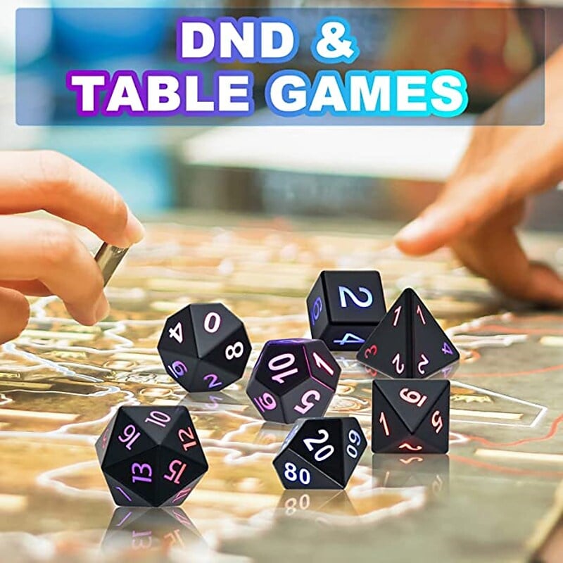 DND Dice Rechargeable with Charging Box (7 PCS)