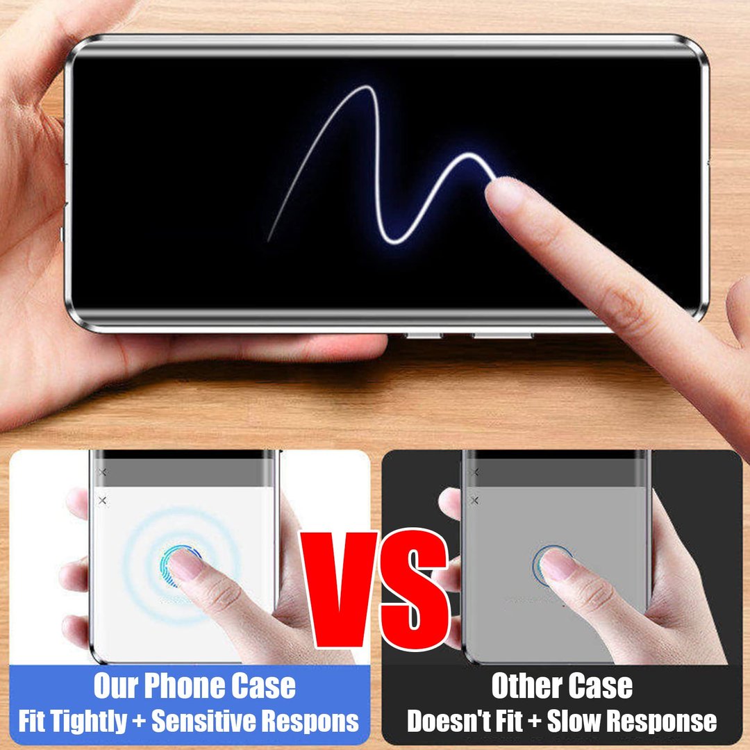 Double-Sided Tempered Glass Magnetic All-inclusive Mobile Phone Case