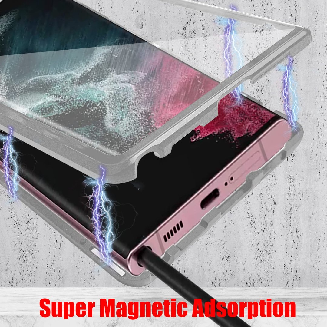 Double-Sided Tempered Glass Magnetic All-inclusive Mobile Phone Case