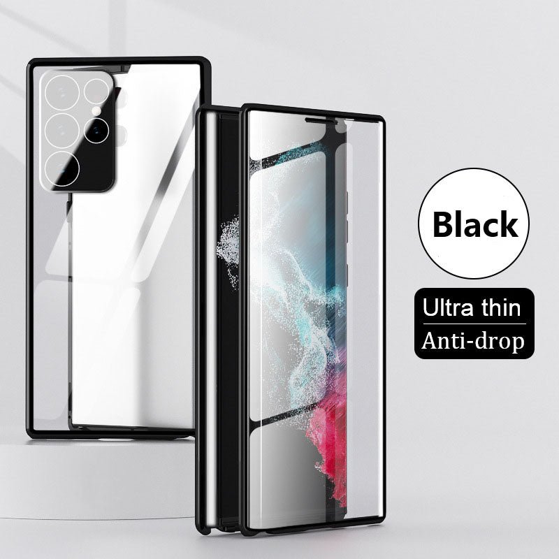 Double-Sided Tempered Glass Magnetic All-inclusive Mobile Phone Case