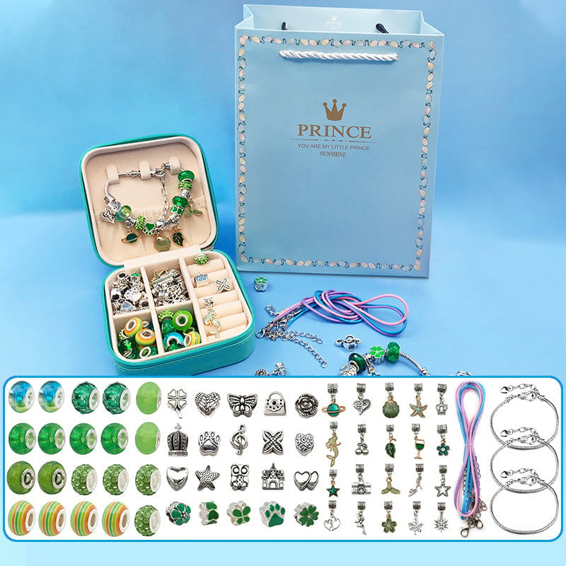 Dritnow Gift Boxed Charm Bracelet Jewerly Making Kit