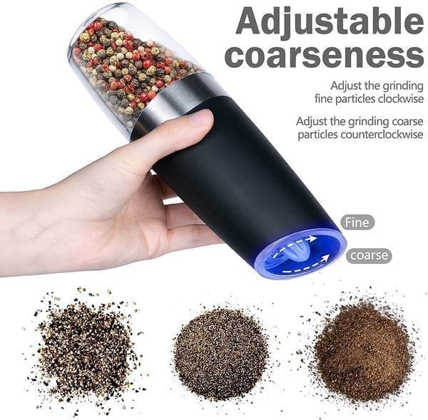 Duratione Automatic Electric Gravity Induction Salt / Pepper Grinder